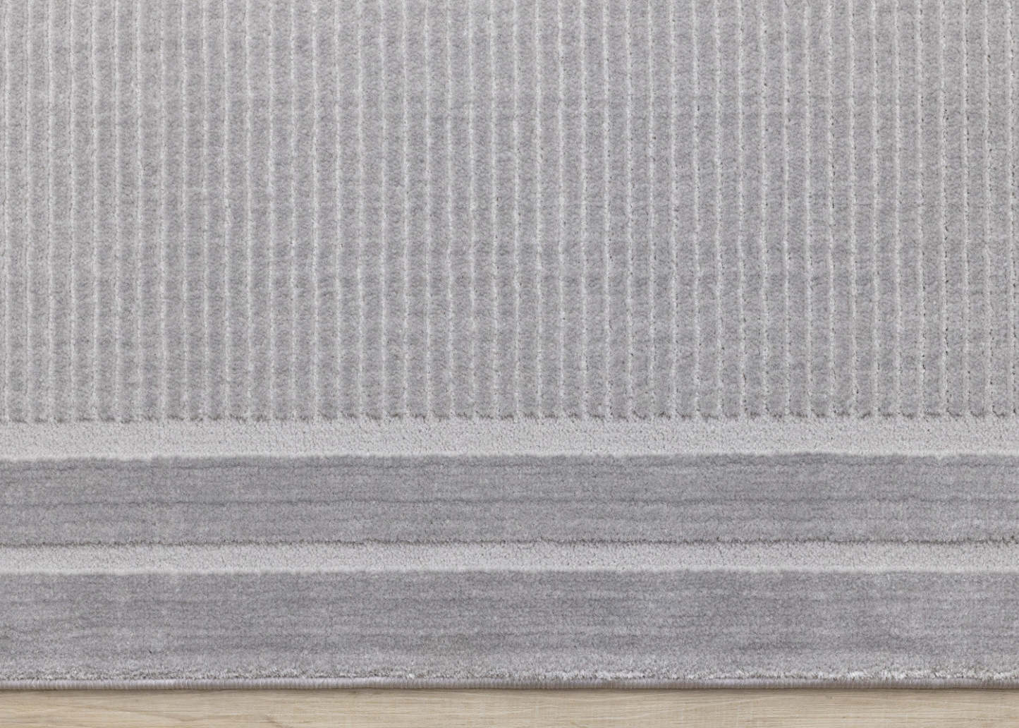 Ellie High-Low Texturé Soft Polyester Grey Border Area Rug - 7'10 x 10'6|Carpette à poil long et court Ellie en polyester doux texturé à bordure grise - 7 pi 10 po x 10 pi 6 po