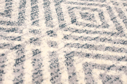 Tapis Electra Silver-Prol - 7'10 x 10'2|Carpette Electra argent-couleur pétrole - 7 pi 10 pox 10 pi 2 po| D2BEUJO2