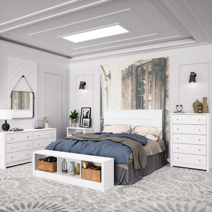 Banc de rangement Calla - Blanc|Banc de rangement Calla - blanc