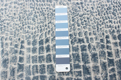 Carpette Kecia bleu marine/crème 5 pi 3 po x 7 pi 3 po|D86FBEA1