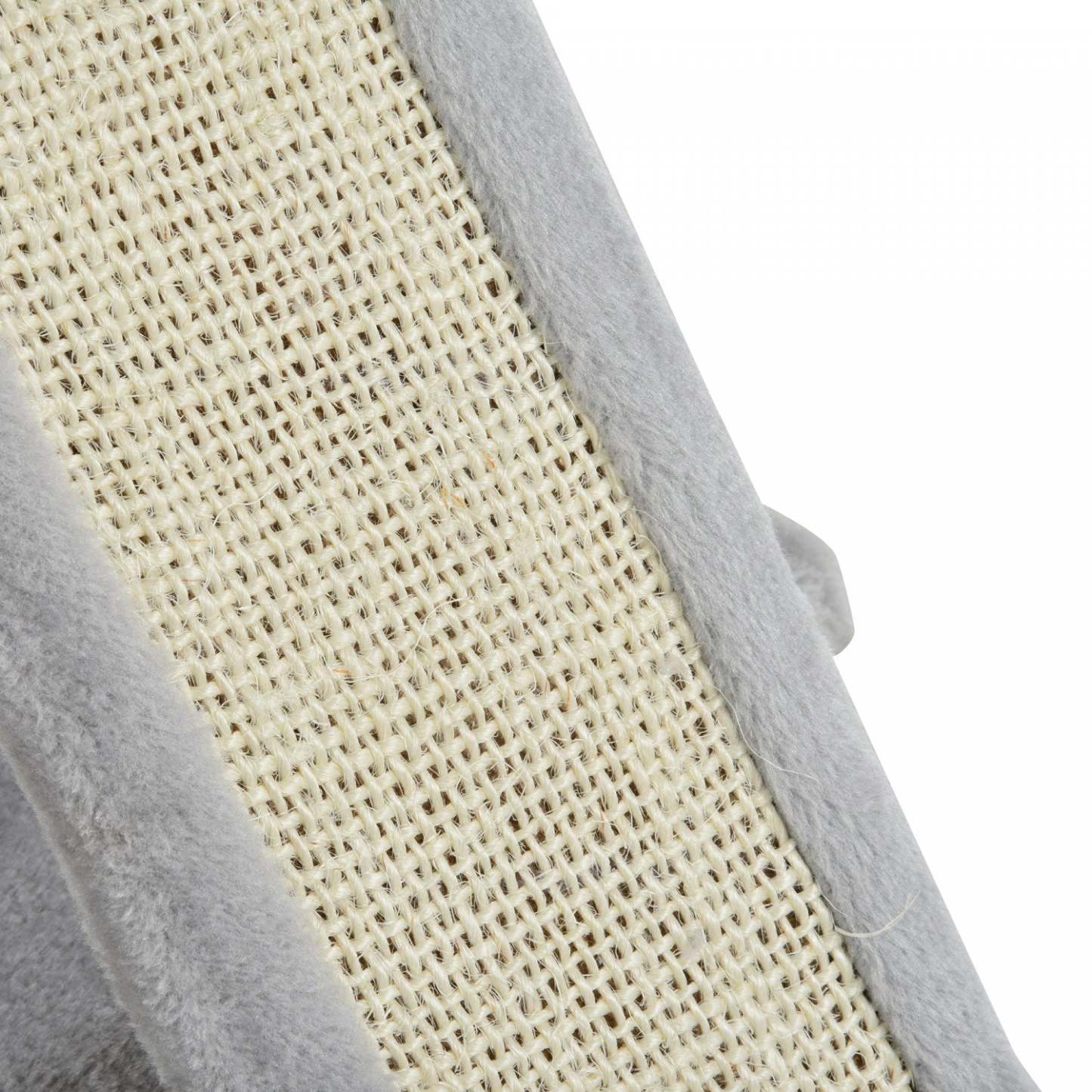 Pawhut Tour D'arbre A Chat En Peluche Centre D'activites Avec Poteau A Gratter En Sisal Planche A Gr