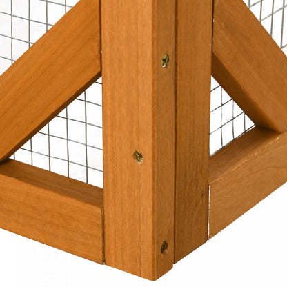 Pawhut Maison D'exterieur En Bois Pour Chat Cage Interieure Avec Toit En Asphalte, Plateformes A Plu