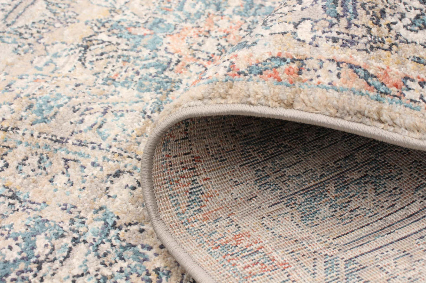 Tapis bleu-gris Bolivar Yalameh - 5'0 x 8'0|Carpette Bolivar Yalameh bleu-gris - 5 pi 0 pox 8 pi 0 po| D29Z4AWX