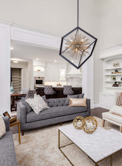 Sunburst  8-Light Chandelier | Lustre Sunburst à 8 ampoules | D06HLVZE