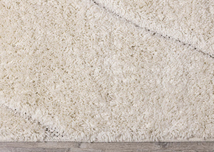 Napa Curves Shag Area Rug - 5'3 x 7'7|Carpette à poil long Napa à motifs de courbes - 5 pi 3 po x 7 pi 7 po