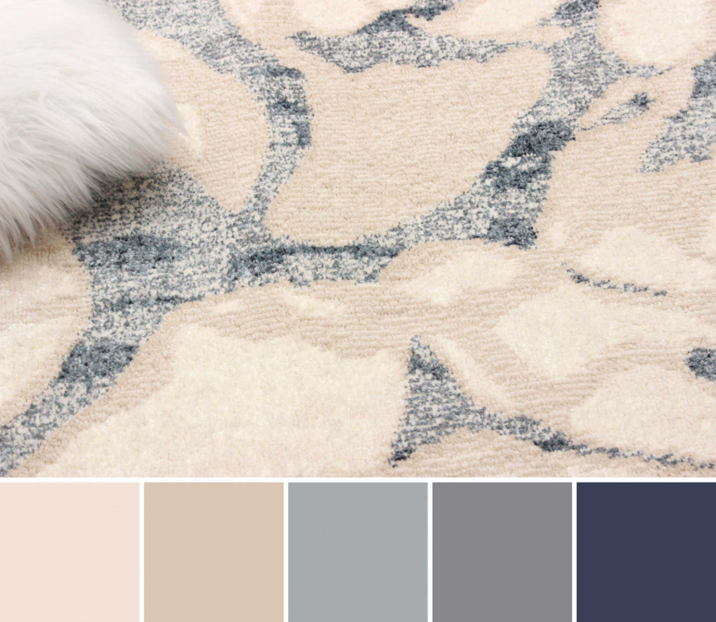 Tapis Azalea Ivoire - 244 x 305 cm | Carpette Azalea ivoire - 244 x 305 cm