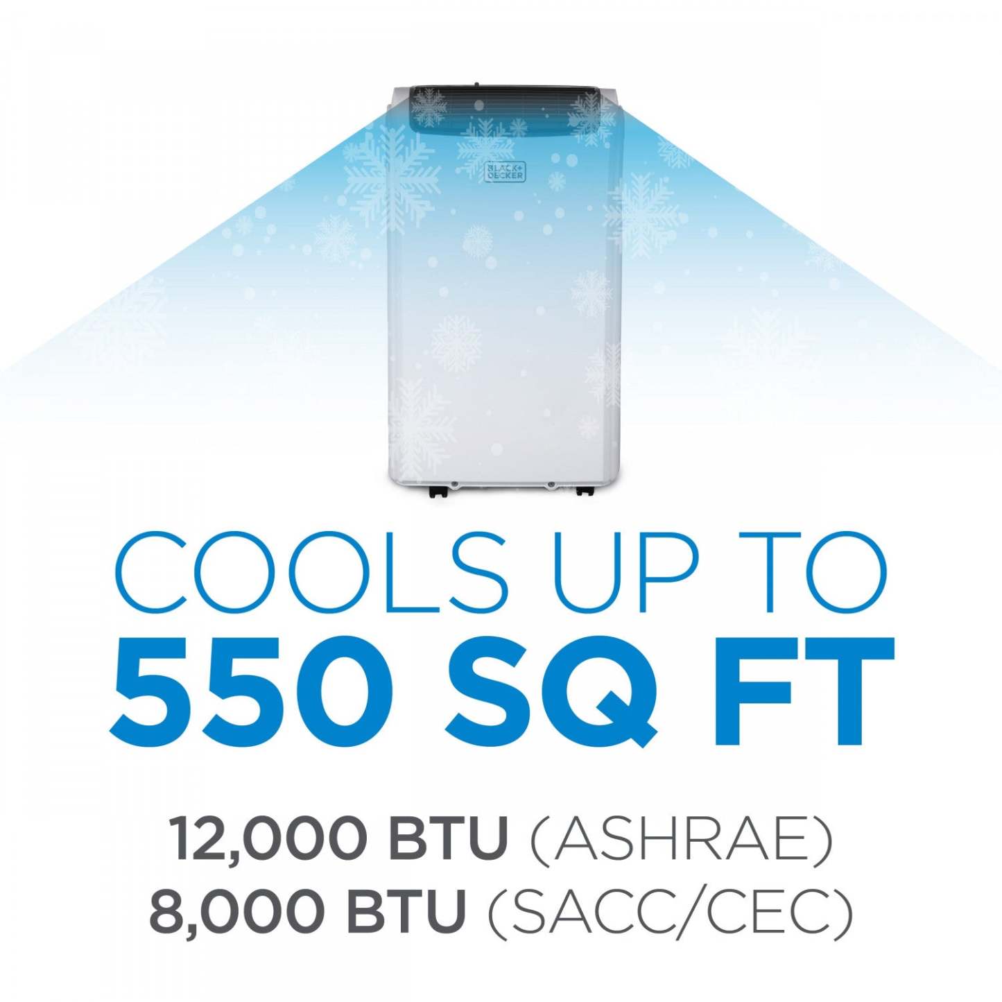 Climatiseur portatif intelligent Black+Decker 12 000 BTU - BPACT12WT | Climatiseur portatif intelligent Black+Decker de 12 000 BTU - BPACT12WT