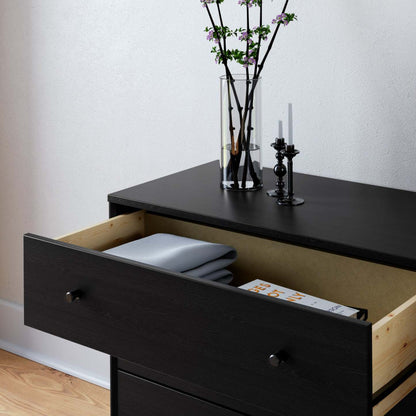 Prepac Finnley 3-Drawer Nightstand - Chêne noir|Table de nuit Finnley de Prepac à 3 tiroirs - chêne noir