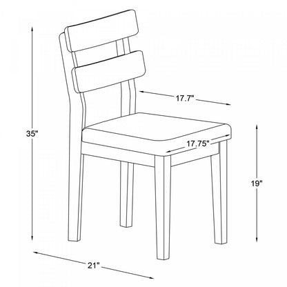 Drury Fabric Natural Dining Chair - Ensemble de 2|Chaise de salle à manger Drury en tissu naturel - ensemble de 2