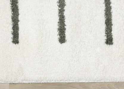 Carpette douce Taylor à motifs de lignes - 5 pi 3 po x 7 pi 7 po