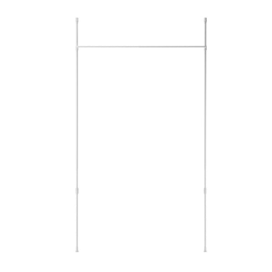 Tringle à rideau extensible et séparateur de pièce Anywhere en nickel métallique d'Umbra - 36-66 | Tringle à rideaux et séparateur de pièce extensible Anywhere de Umbra nickel métallique - 36 po à 66 po