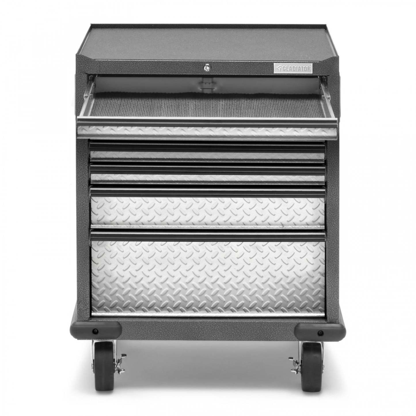 Gladiator Premier 7-Drawer Modular Tool Storage Cabinet - Silver Tread|Armoire à outils modulaire de série Premier à 7 tiroirs de Gladiator - bande de roulement argentée
