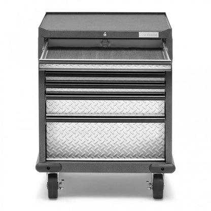 Gladiator Premier 7-Drawer Modular Tool Storage Cabinet - Silver Tread|Armoire à outils modulaire de série Premier à 7 tiroirs de Gladiator - bande de roulement argentée