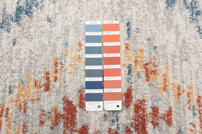 Tapis Vera Sun ivoire/bleu – 2'7 x 8'4| Tapis Vera Sun ivoirebleue - 2 pi 7 po x 8 pi 4 po|D86FF0LV