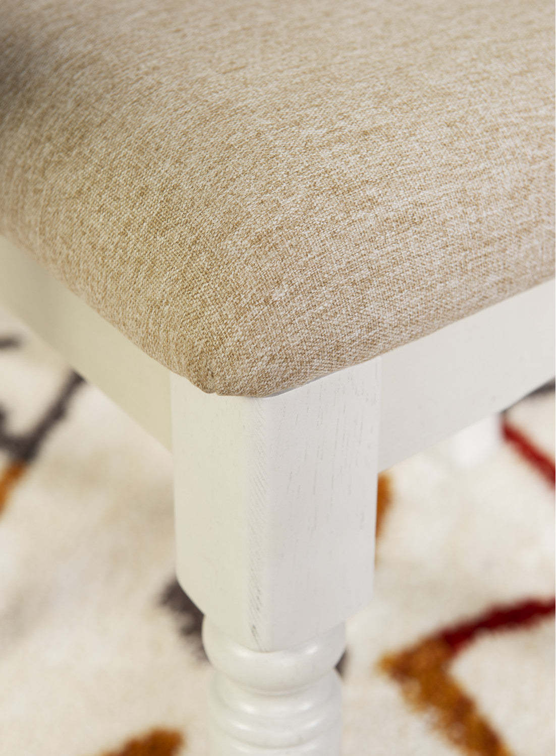 Willow White Fabric Accent Dining Chair - Ensemble de 2|Chaise d'appoint de salle à manger Willow en tissu blanc - ensemble de 2