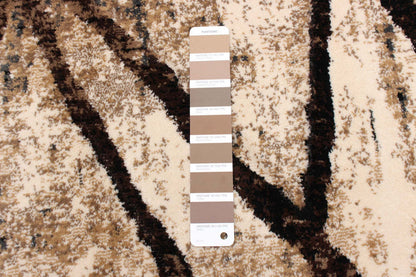 Carpette Cherokee dorée chocolat - 5 pi 3 po x 7 pi 3 po