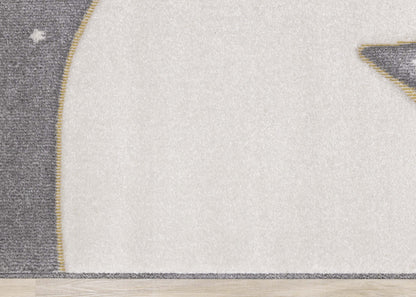 Kids Polar Bear Rabbit Area Rug - 5'3 x 7'7|Carpette à motif d'ours polaire avec lapin pour enfants - 5 pi 3 po x 7 pi 7 po