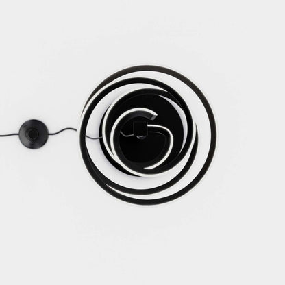 59 Matte Black Spiral LED Lampadaire |Lampe à pied en spirale à DEL de 59 po noir mat