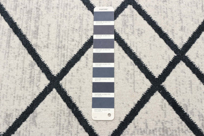 Tapis Damali ivoire/bleu lavable en machine - 2'6 x 8'0|Carpette Damali ivoire et bleue lavable à la machine - 2 pi 6 po x 8 pi 0 po|D86FTX9P