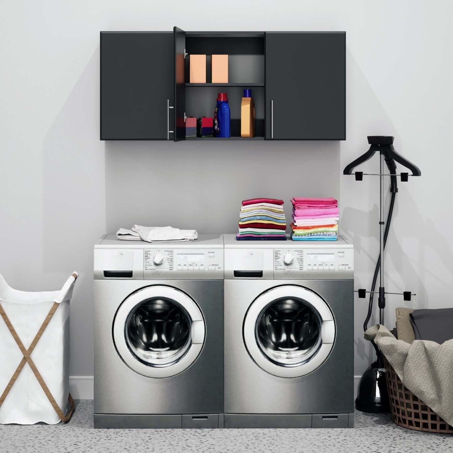 Elite 54 Wall Cabinet - Noir|Armoire murale Elite de 54 po - noire