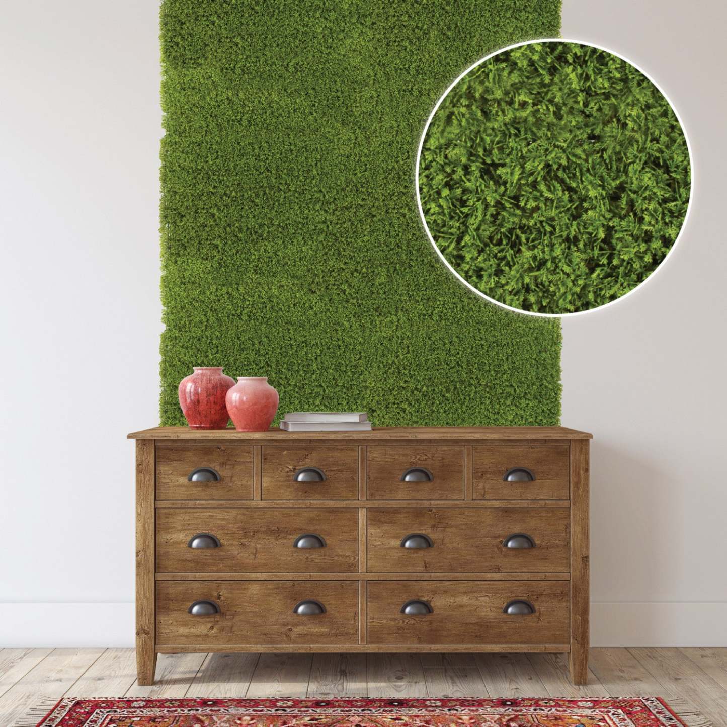 Cèdre artificiel 20x 20 panneau de feuillage 4 pièces | Panneau de feuillage 20 po x 20 po cèdre artificiel 4 pièces | D10H8T6K