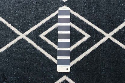 Tapis Kenza bleu lavable en machine - 2'6 x 8'0|Carpette Kenza bleue lavable à la machine - 2 pi 6 po x 8 pi 0 po|D86FTADP