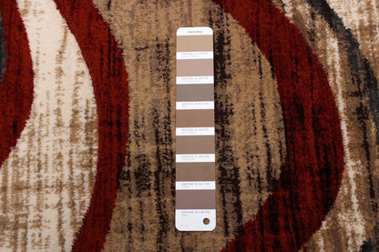 Tapis rouge Allonah - 7'10 X 10'2 |Carpette Allonah rouge - 7 pi 10 po x 10 pi 2 po