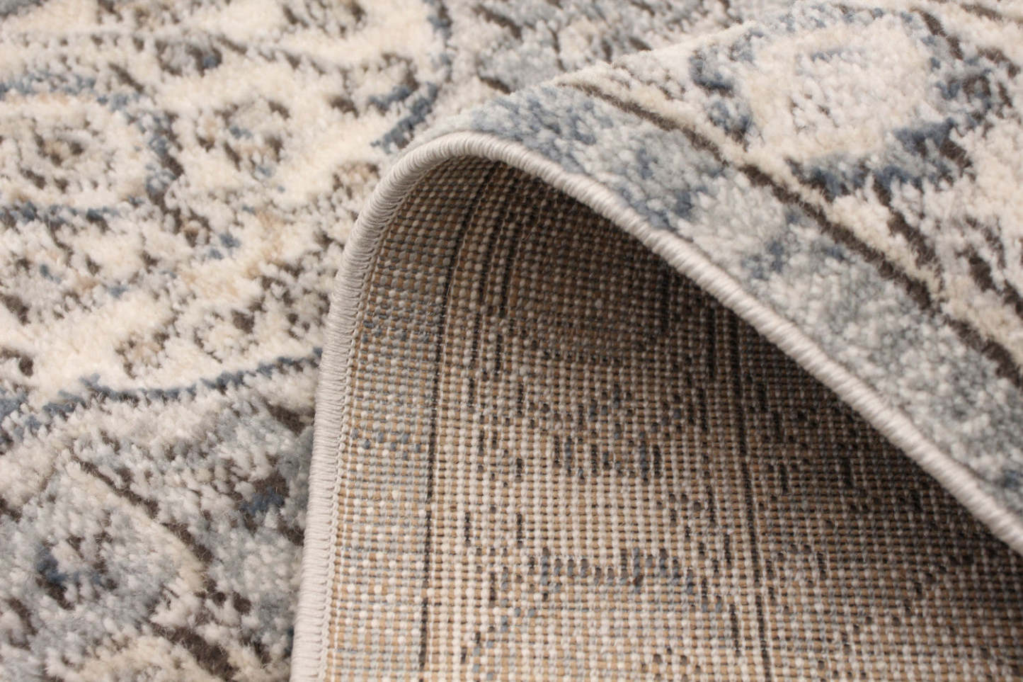 Octavian Tabriz bleu-ivoire - 2 pi 7 po x 8 pi 2 po|Carpette Octavian Tabriz bleu-ivoire - 2 pi 7 po x 8 pi 2 po| D2DCZKXD