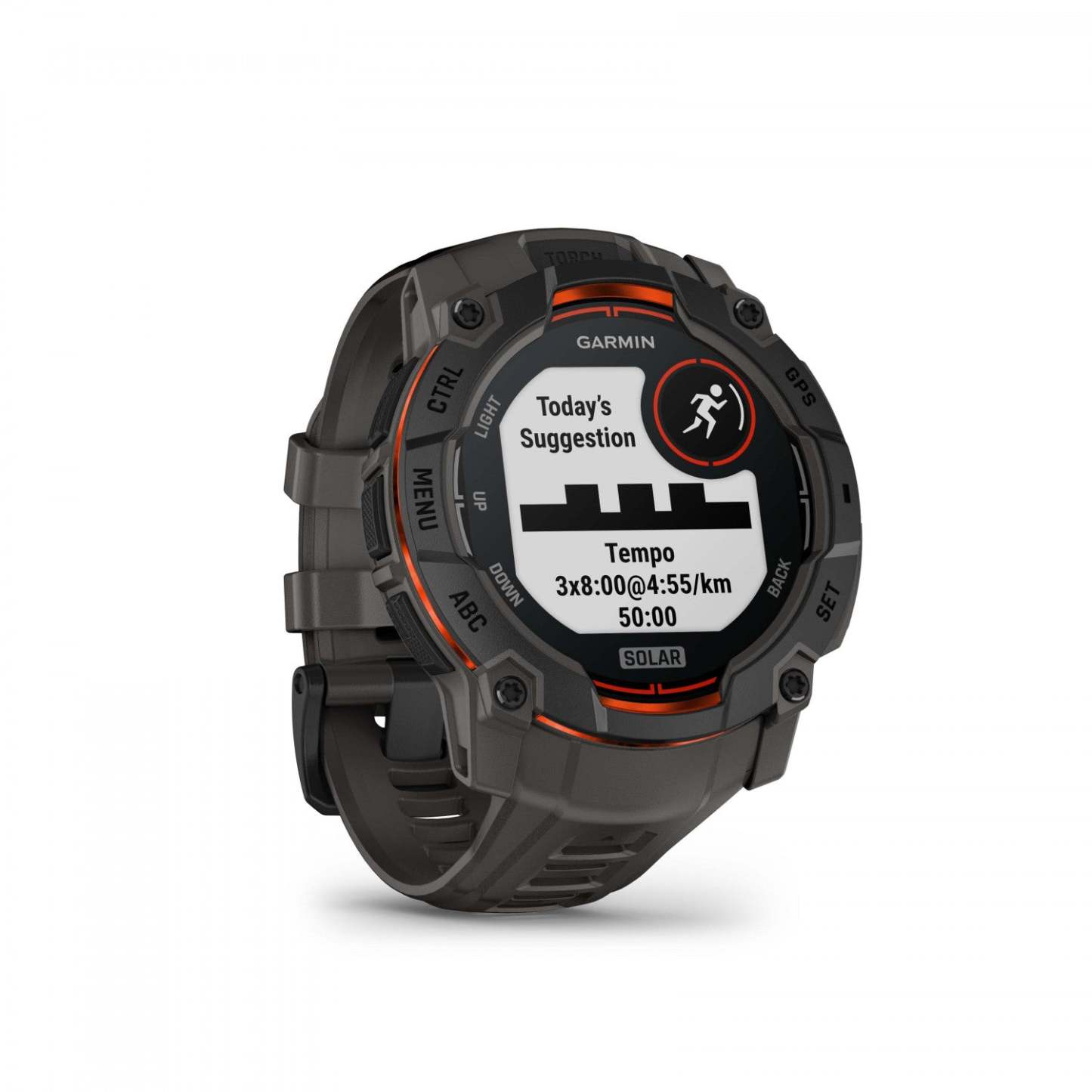 Garmin Instinct 3 Montre Connectée GPS 50 Mm - Spécifications Militaires Robustes 810, Solaire, Boussole, Altimètre Barométrique