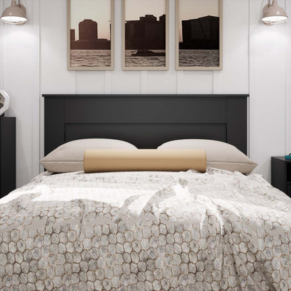 Queen Flat Panel Headboard - Black|Tête de lit à panneau plat pour grand lit - noire