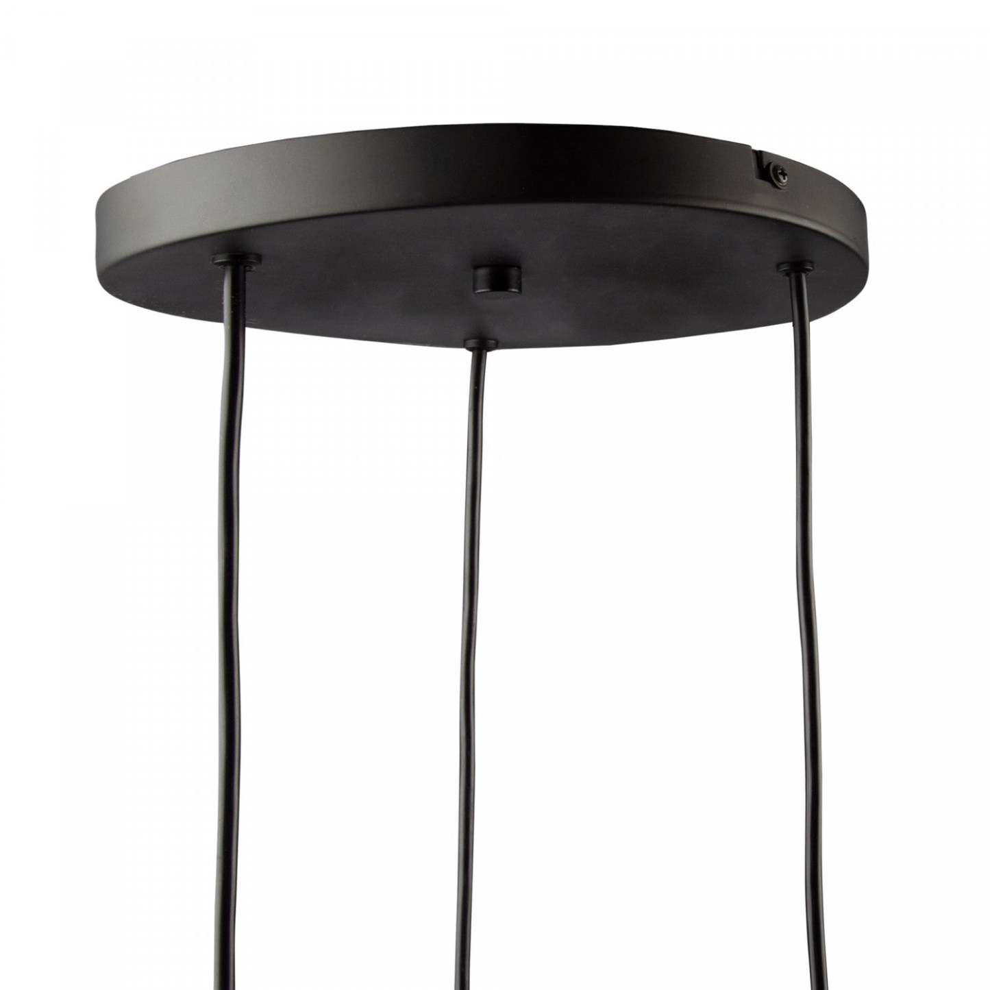Luminaire suspendu noir conique à 3 lumières | Luminaire suspendu Conic noir à 3 ampoules | D06H45IQ