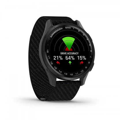 Garmin Approach S50 Amoled Montre Connectée de Golf - Gps, 43 000 Parcours Préchargés | Lunette en Aluminium Ardoise