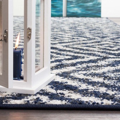 Lav Mosaïque bleu marine 5 x 8 | Carpette Lav Mosaic bleu marine 5 x 8 | D80GJ2V7