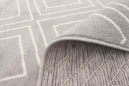 Tapis August Geod Gris-Blanc 6'7 x 9'6|Carpette August gris géodeblanc 6 pi 7 po x 9 pi 6 po|D86F22LT