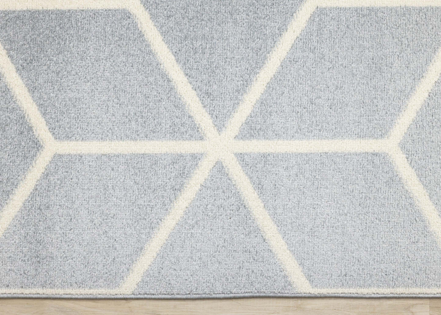 Tapis Ellis Modern géométrique bleu crème - 5'3 x 7'7|Tapis Ellis bleu et crème à motif géométrique moderne - 5 pi 3 po x 7 pi 7 po