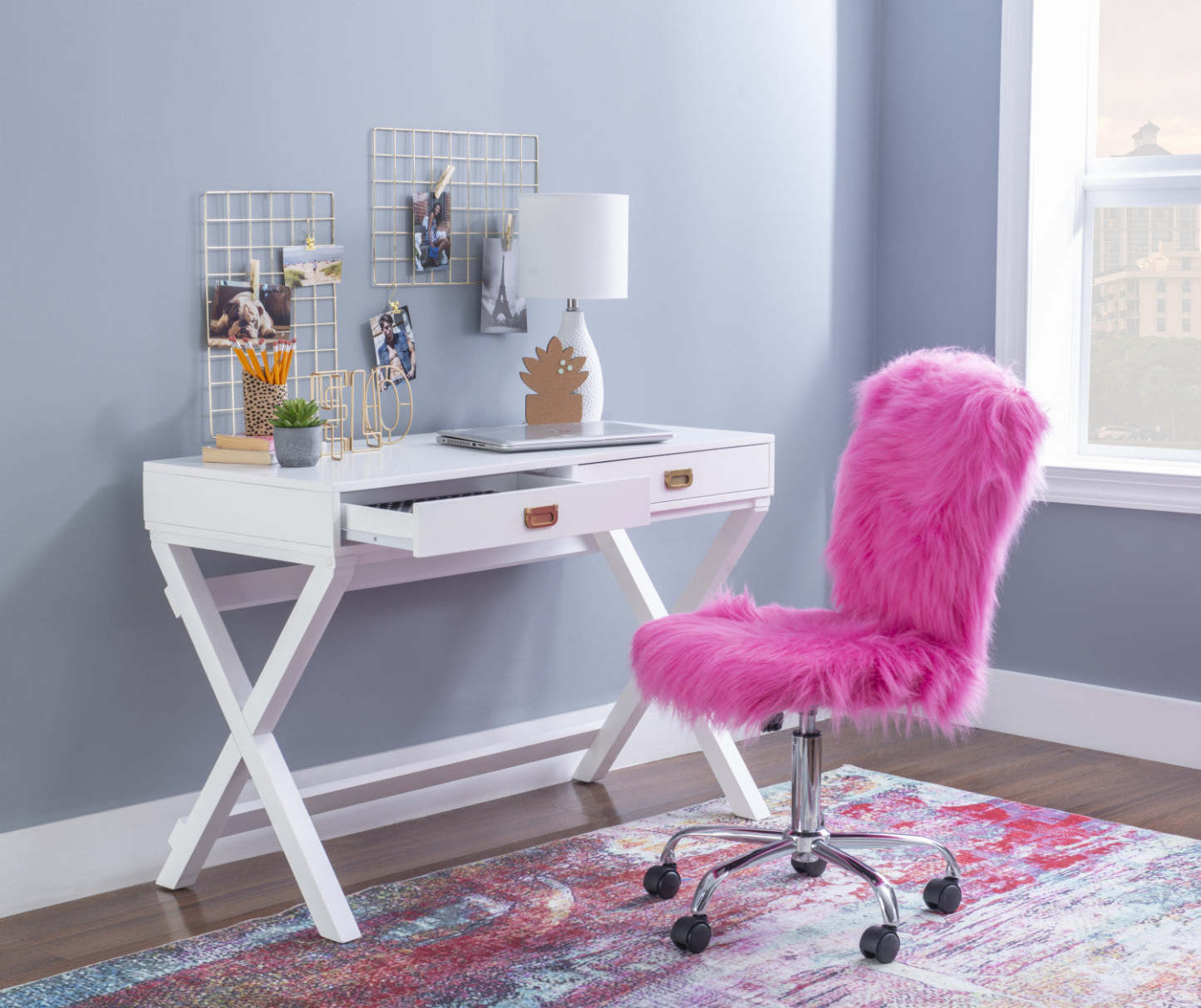 Bureau de travail Peggy - Blanc