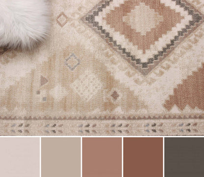 Carpette longue Lia ivoire - 2 pi 8 po x 8 pi 2 po