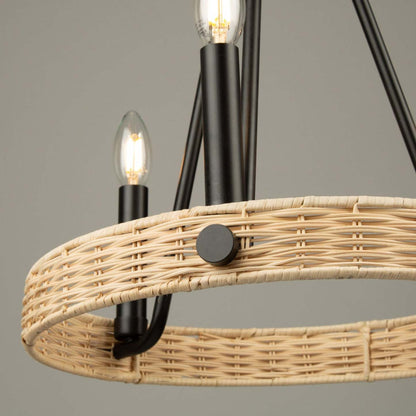 Perris Lustre noir à 3 lumières | Lustre Perris noir à 3 ampoules | D06H7AS8