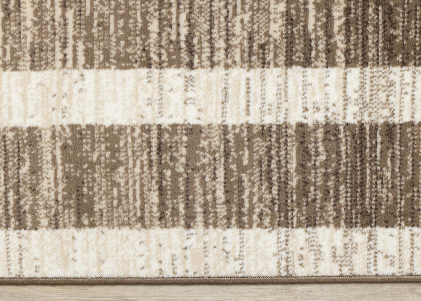 Forte Brown Beige Cream Abstract Geometric Design Area Rug - 5'3 x 7'5|Tapis Forte brun, beige et crème à motif géométrique abstrait - 5 pi 3 po x 7 pi 5 po