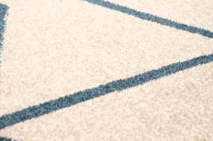 Tapis Anandi ivoire-bleu - 7'10 x 10'2|Carpette Anandi ivoire-bleu - 7 pi 10 pox 10 pi 2 po| D2A9N9Q5