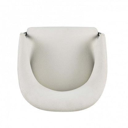 Pater Modern Dining Chairs With Upholstered Fabric Seating And Metal Legs,white | Pater Chaises De Salle A Manger Modernes Avec Assise Tapisee En Tissu Et Pieds En Metal, Blanc