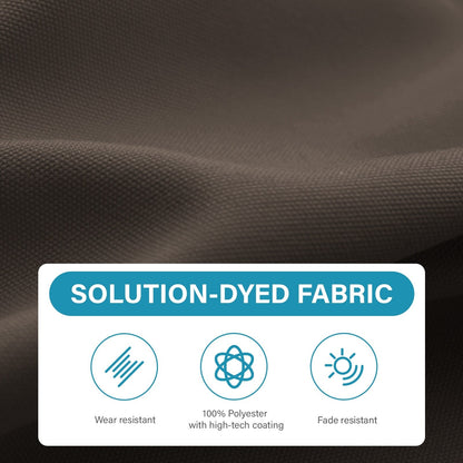 Parasol rectangulaire de terrasse 2,4 x 3 m avec manivelle et inclinaison, résistant aux UV