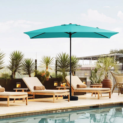 Parasol rectangulaire de terrasse 2,4 x 3 m avec manivelle et inclinaison, résistant aux UV