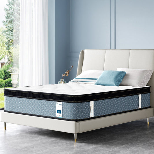 Matelas hybride rafraîchissant en mousse à mémoire de forme, 8 pouces, livré dans une boîte