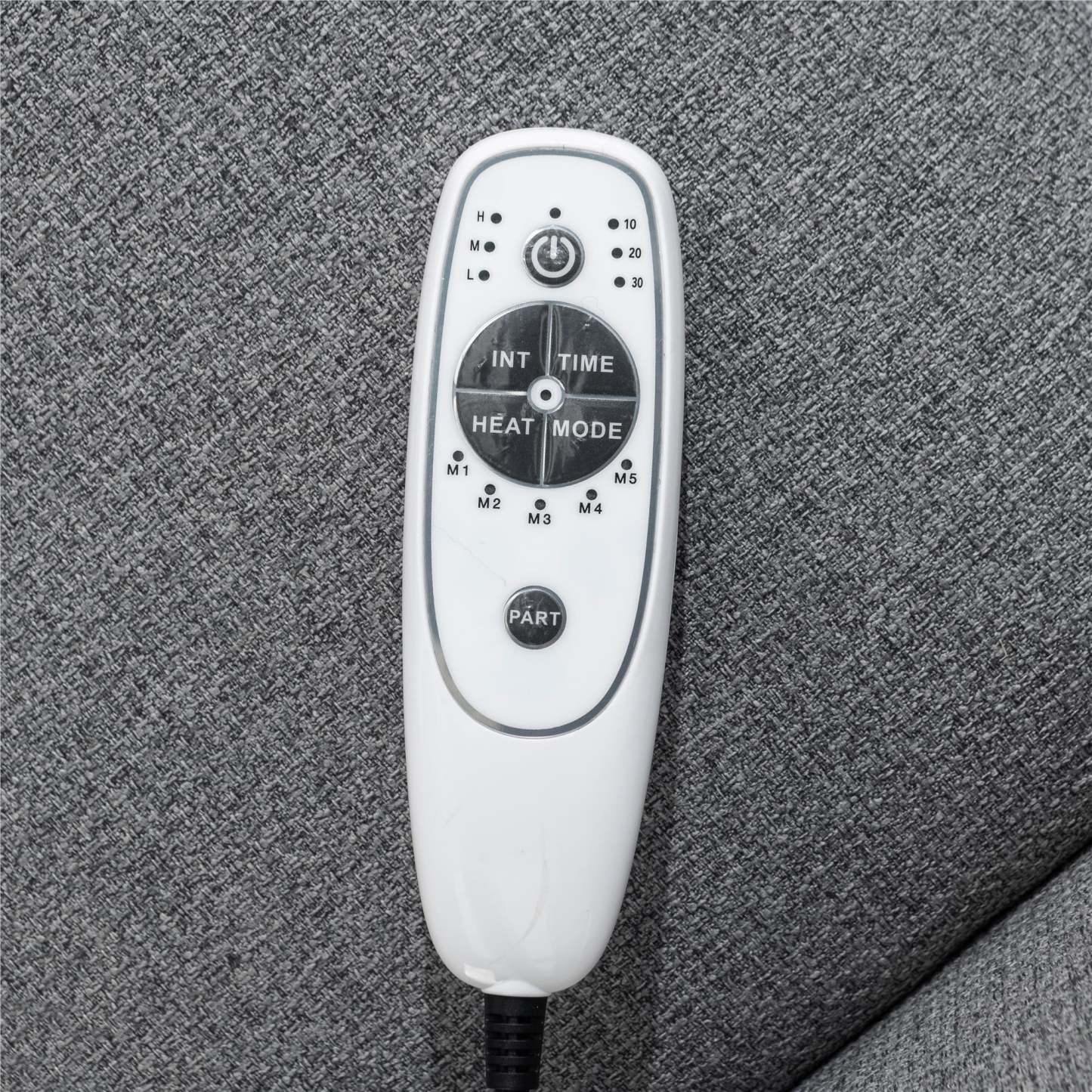 DHP Kai Linen Power Recliner Accent Chair with Massage and Heat - Dark Grey|Fauteuil d'appoint à inclinaison électrique Kai de DHP en lin avec massage et chaleur - gris foncé