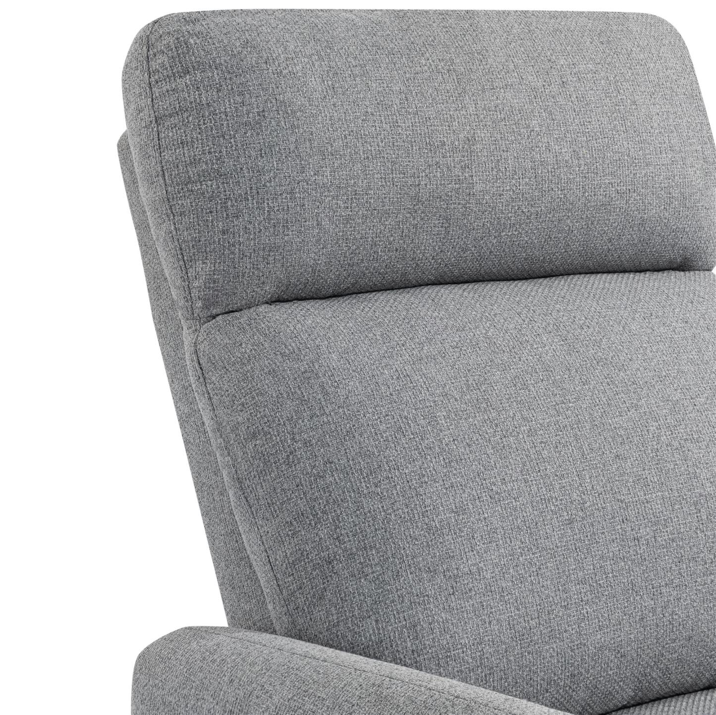 DHP Kai Linen Power Recliner Accent Chair with Massage and Heat - Dark Grey|Fauteuil d'appoint à inclinaison électrique Kai de DHP en lin avec massage et chaleur - gris foncé
