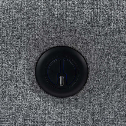 DHP Kai Linen Power Recliner Accent Chair with Massage and Heat - Dark Grey|Fauteuil d'appoint à inclinaison électrique Kai de DHP en lin avec massage et chaleur - gris foncé