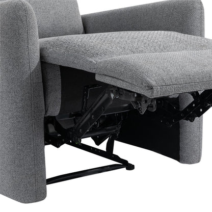 DHP Kai Linen Power Recliner Accent Chair with Massage and Heat - Dark Grey|Fauteuil d'appoint à inclinaison électrique Kai de DHP en lin avec massage et chaleur - gris foncé