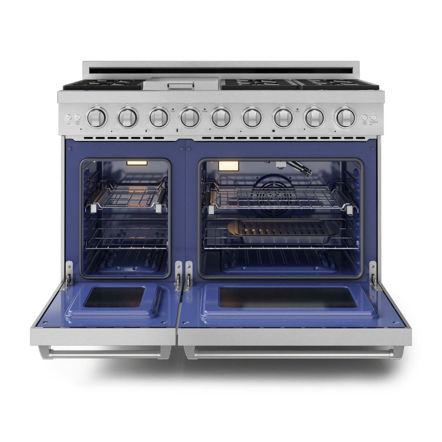 Gordon Ramsay Collection by Thor Kitchen 48 Freestanding Professional Gas Range - RSG48E|Cuisinière à gaz professionnelle indépendante de 48 pouces de la collection Gordon Ramsay par Thor Kitchen - RSG48E