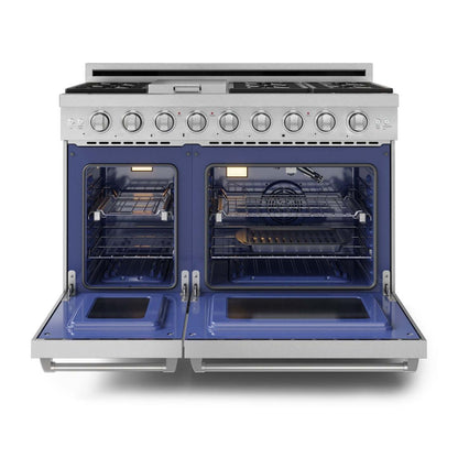 Gordon Ramsay Collection by Thor Kitchen 48 Freestanding Professional Gas Range - RSG48E|Cuisinière à gaz professionnelle indépendante de 48 pouces de la collection Gordon Ramsay par Thor Kitchen - RSG48E